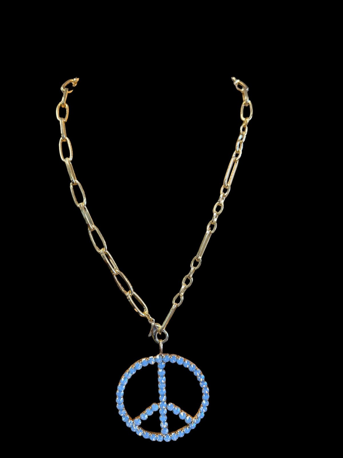 Jaded Gypsy Crystal Peace Pendant Necklace