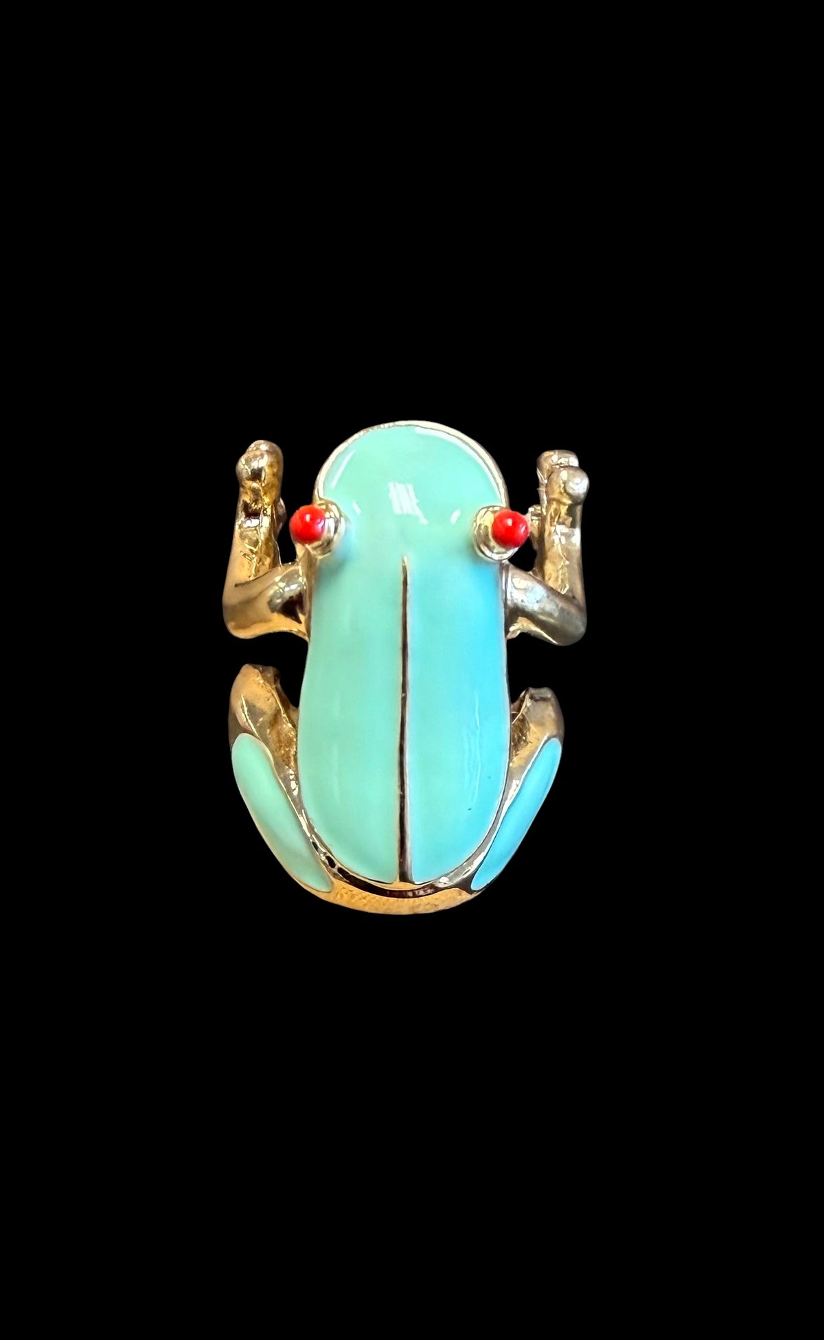 Jaded Gypsy Gold-Plated Frog Rings