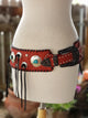 Kurtman Pre-Order — Red Tooled Concho Corset Belt