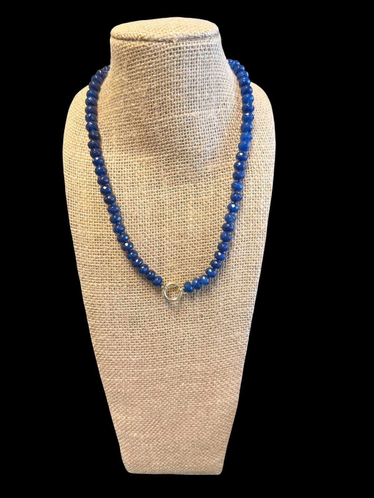 Wafa Beaded Necklace with Charm Circle