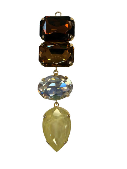 WaFa Mixed Crystal Drop Pendant