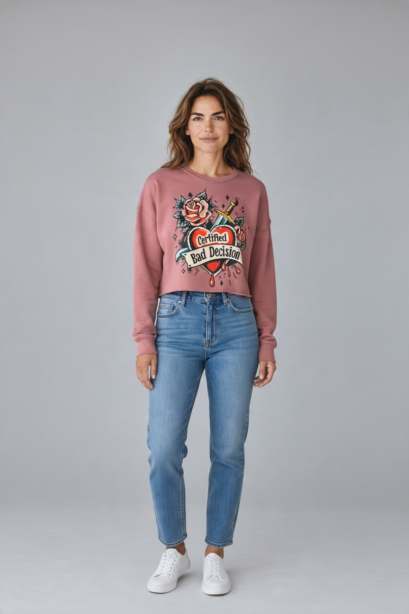 Felecia Bella Graphic sweater Certified Bad Decision