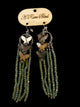 A Rare Bird Sea Glass Daydream Butterfly Earrings
