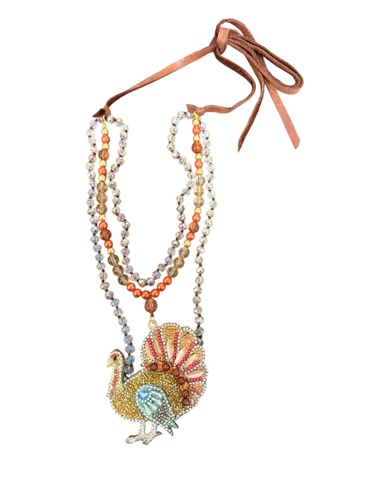 A Rare Bird Harvest Sparkle Turkey Necklace