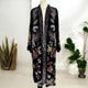 Velvet embroidered duster