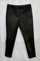 Black Pebbled faux leather pull on pant