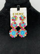 Emma Muti 3 Flower Dangle Earrings