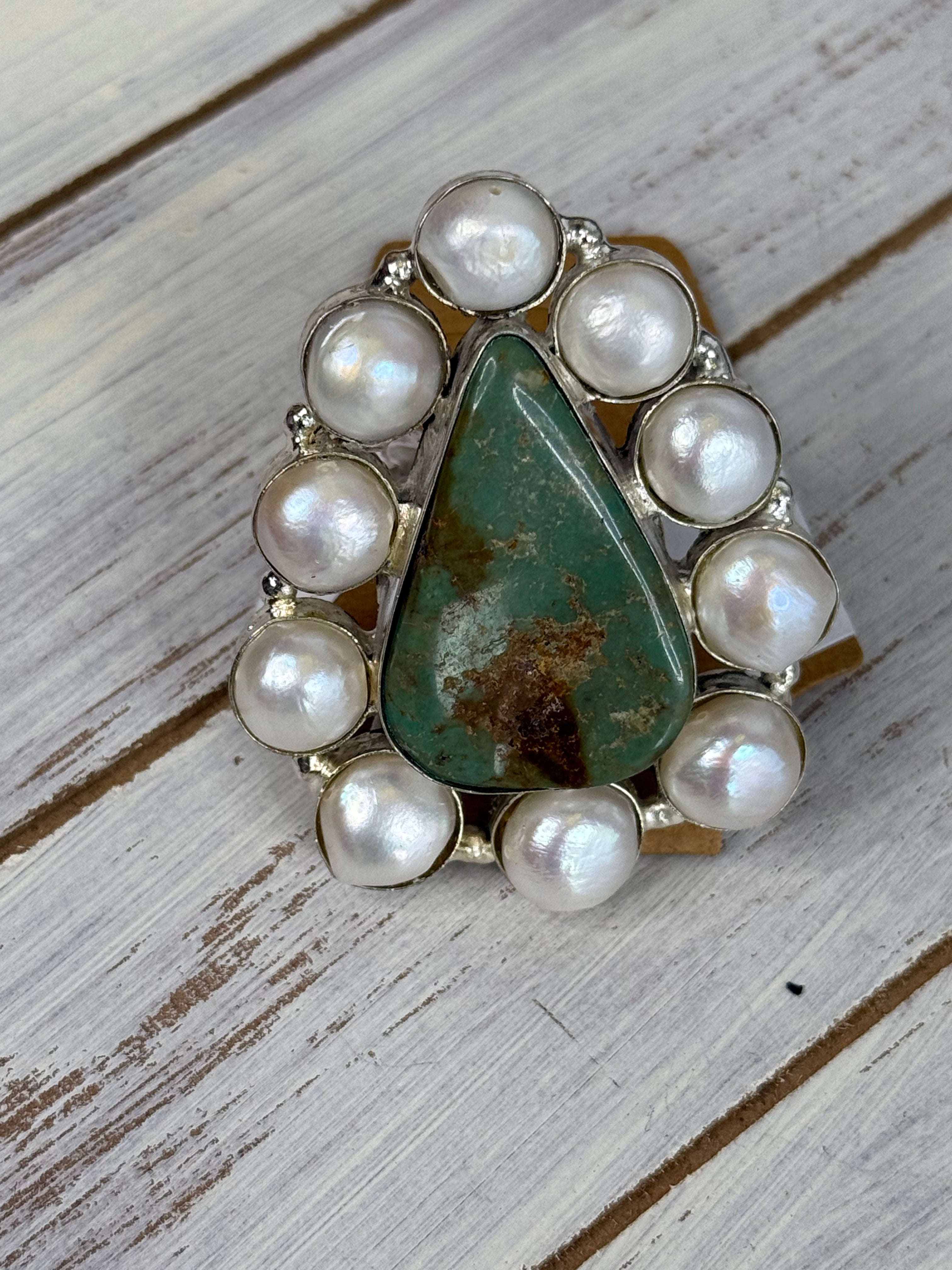 Pearl and Turqouise Ring