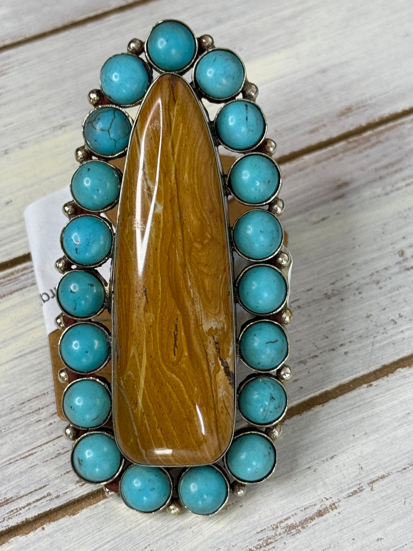 Turquoises butterscotch ring