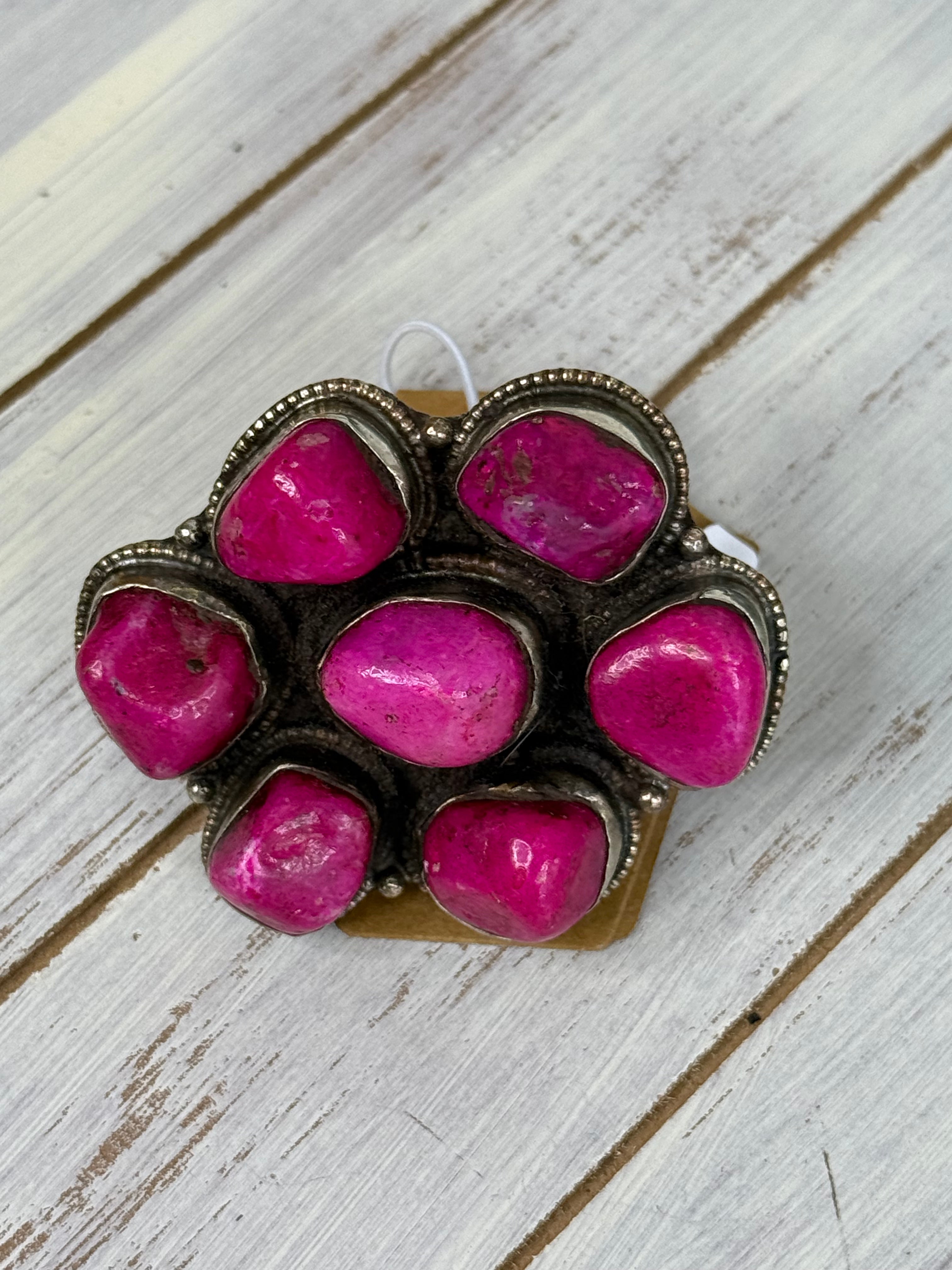 Pink Agate Ring