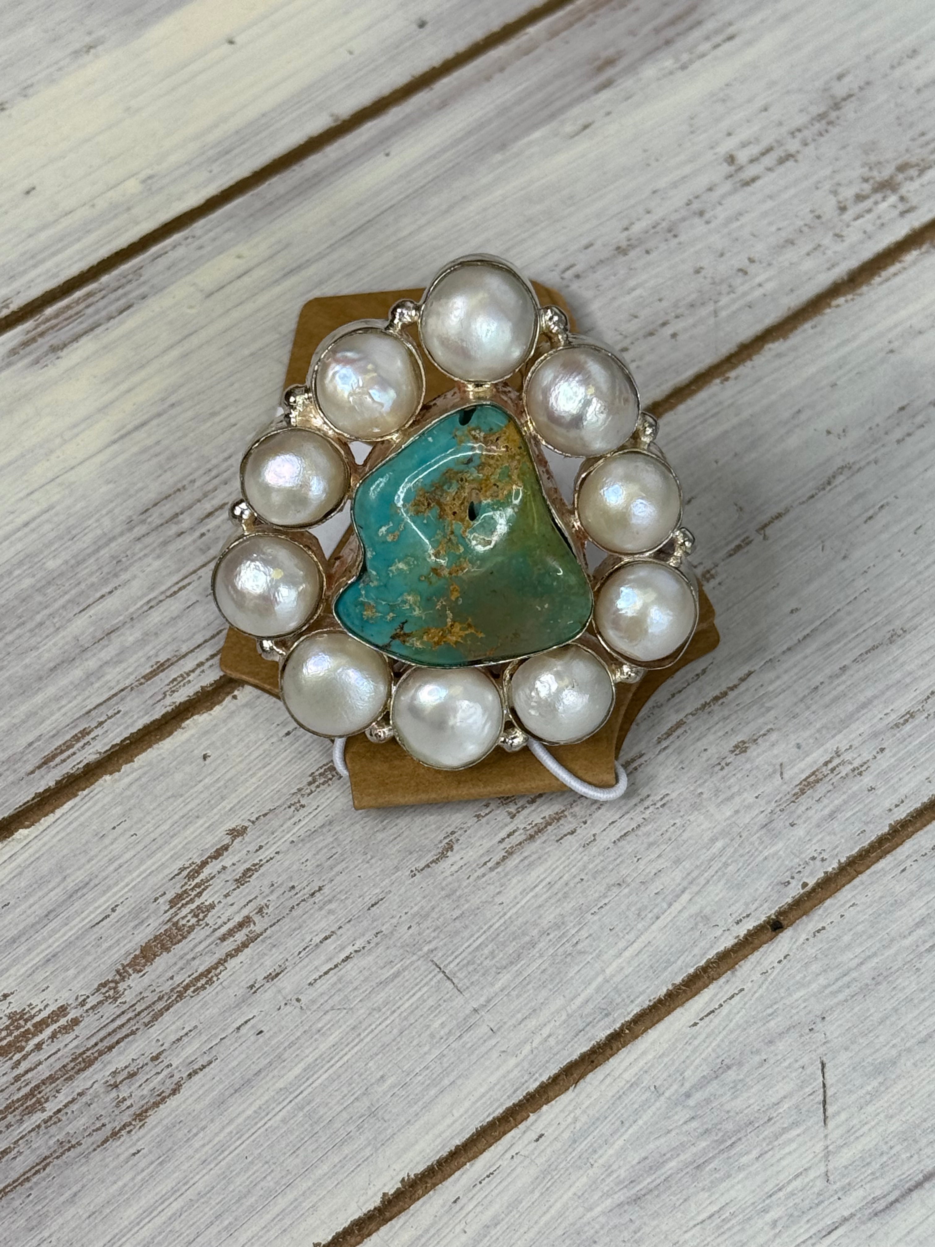 Turqousie Pearl Ring