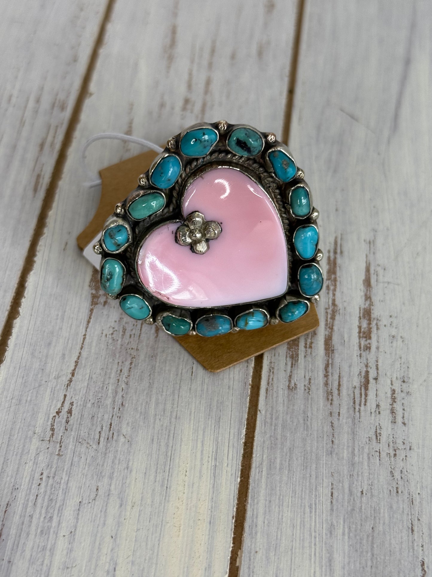 Turquoise Heart Ring