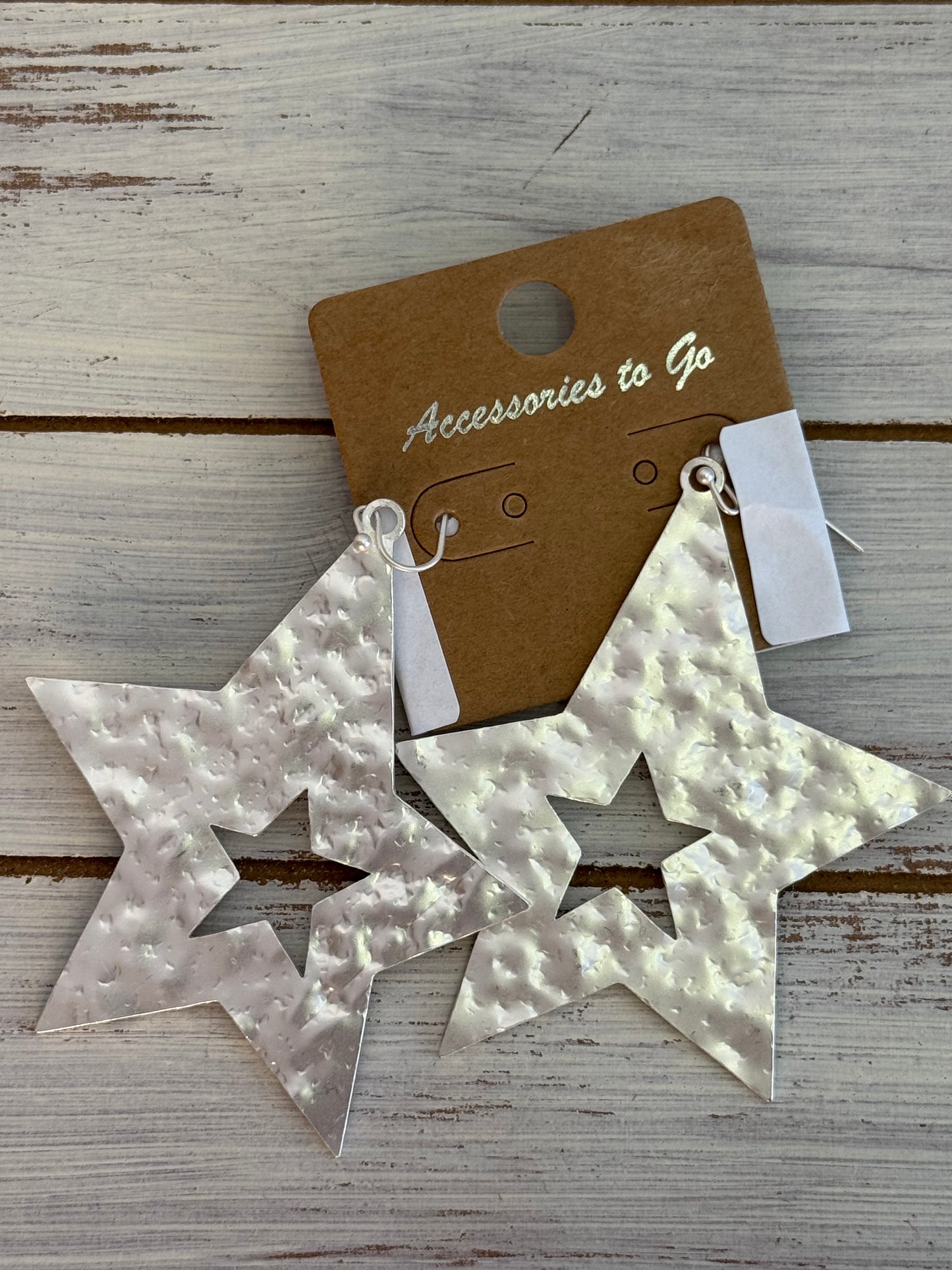 Silver Star Earrings