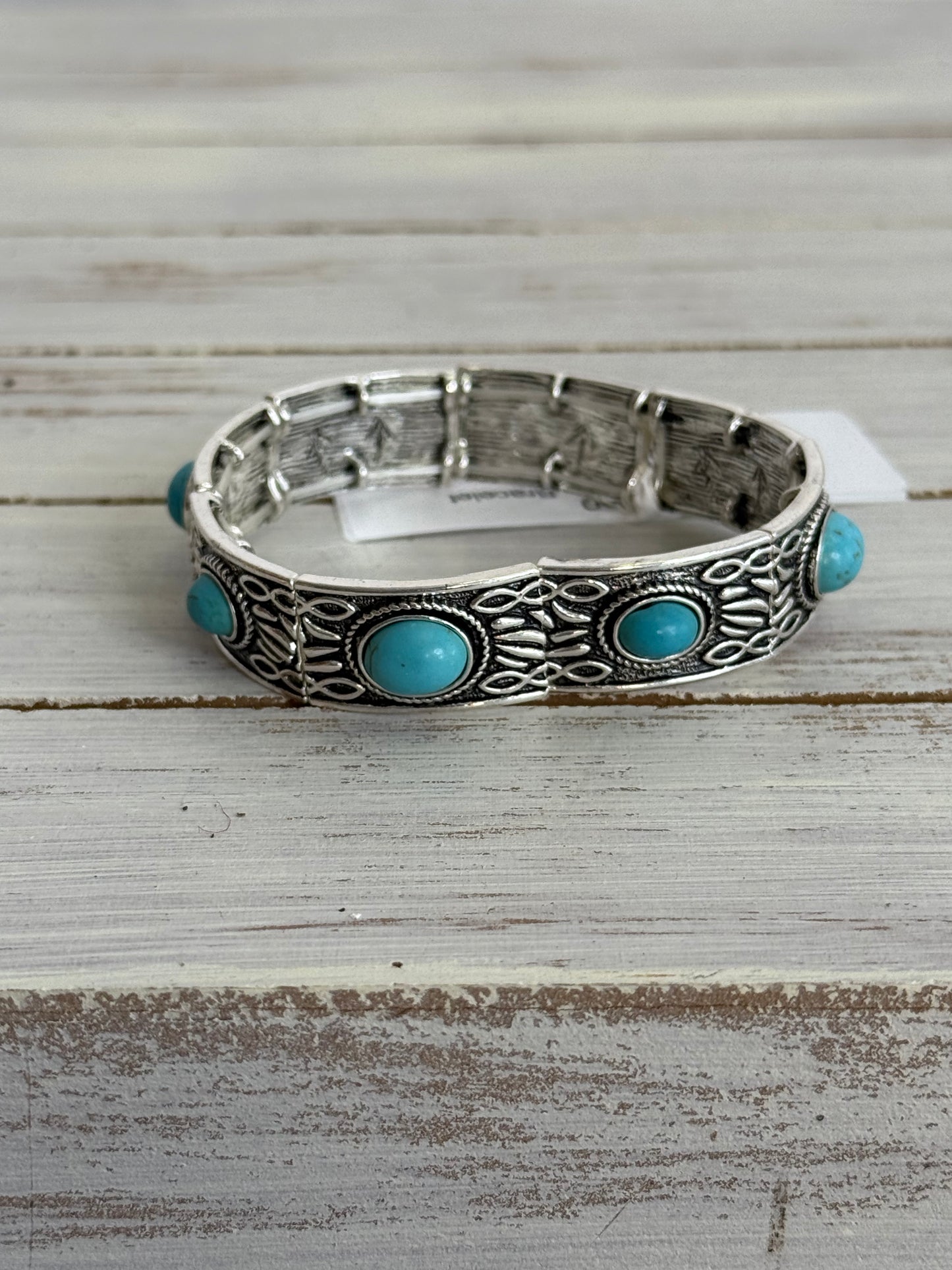 Single Turq Strech Bracelet