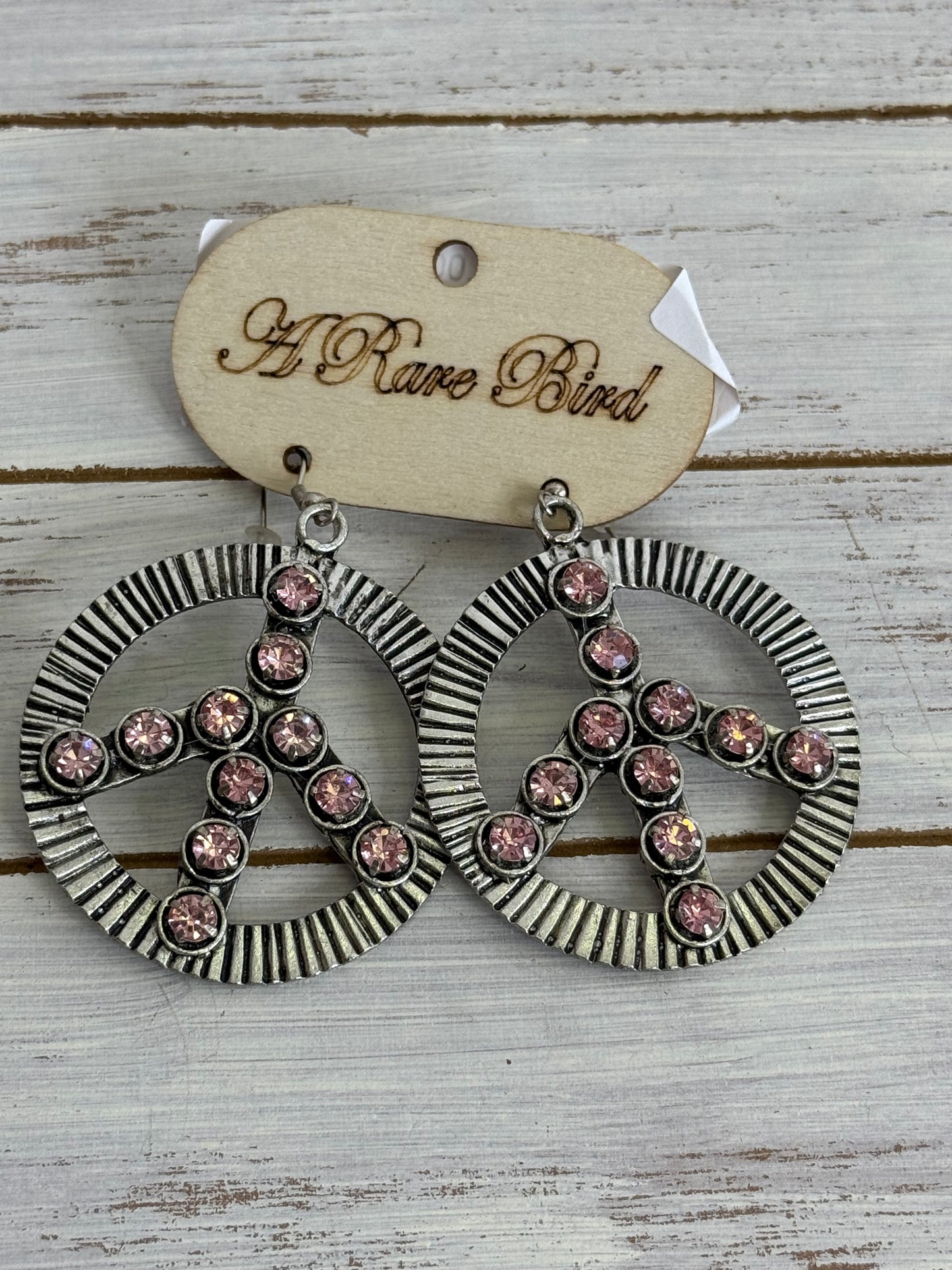A Rare Bird Peace Earrings