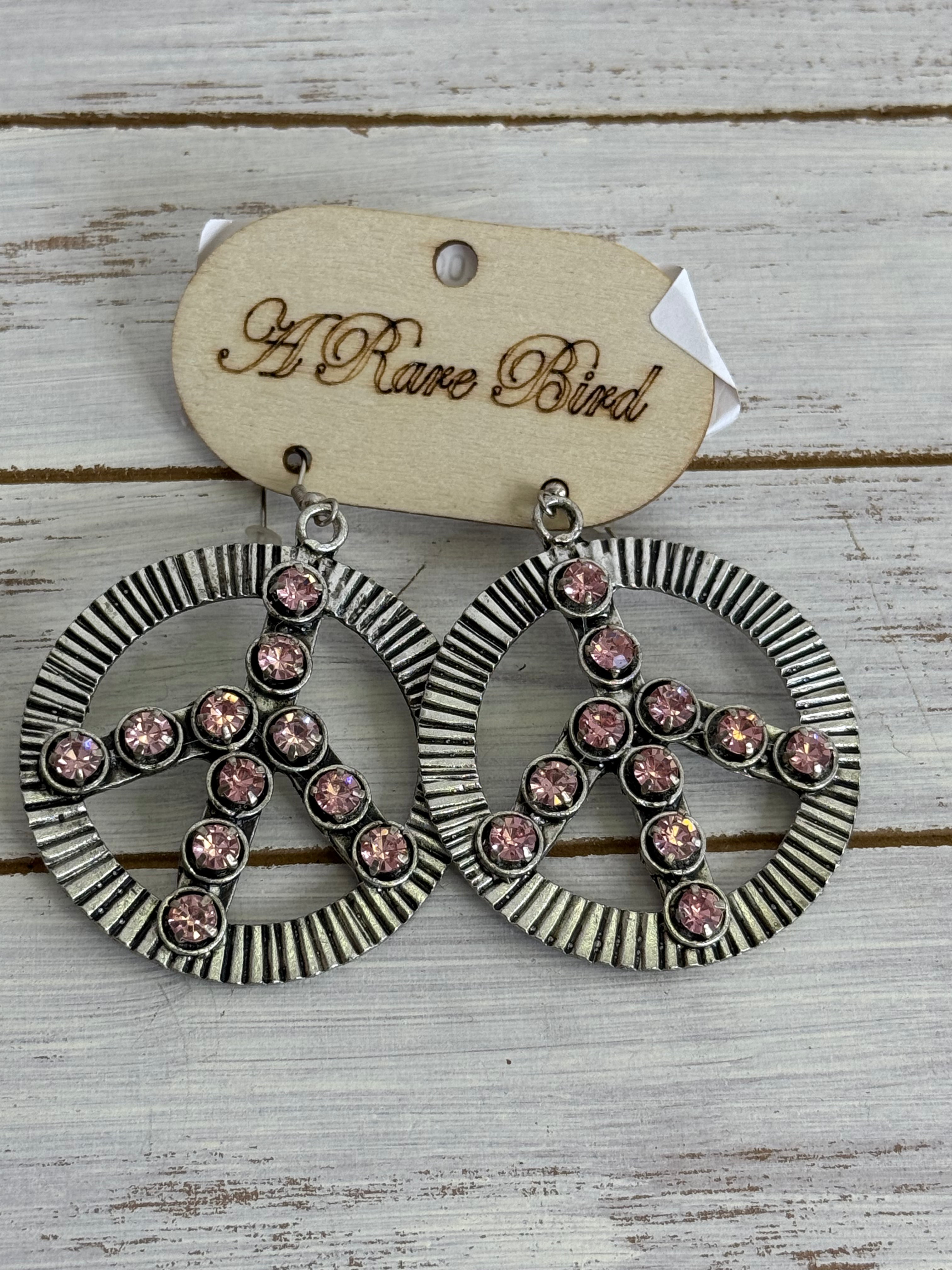 A Rare Bird Peace Earrings