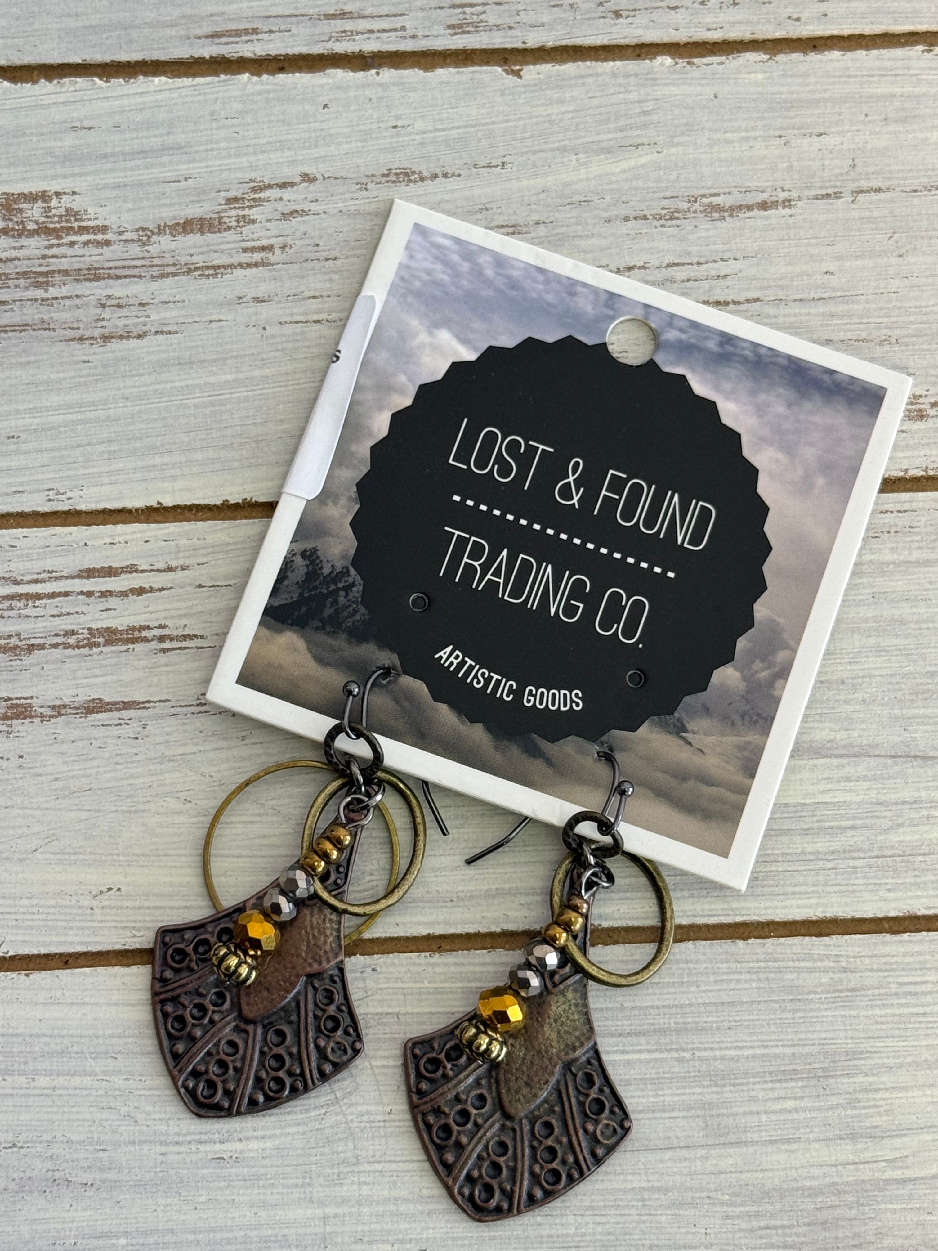 Lost and Found Bronze Chandelier  Earrings