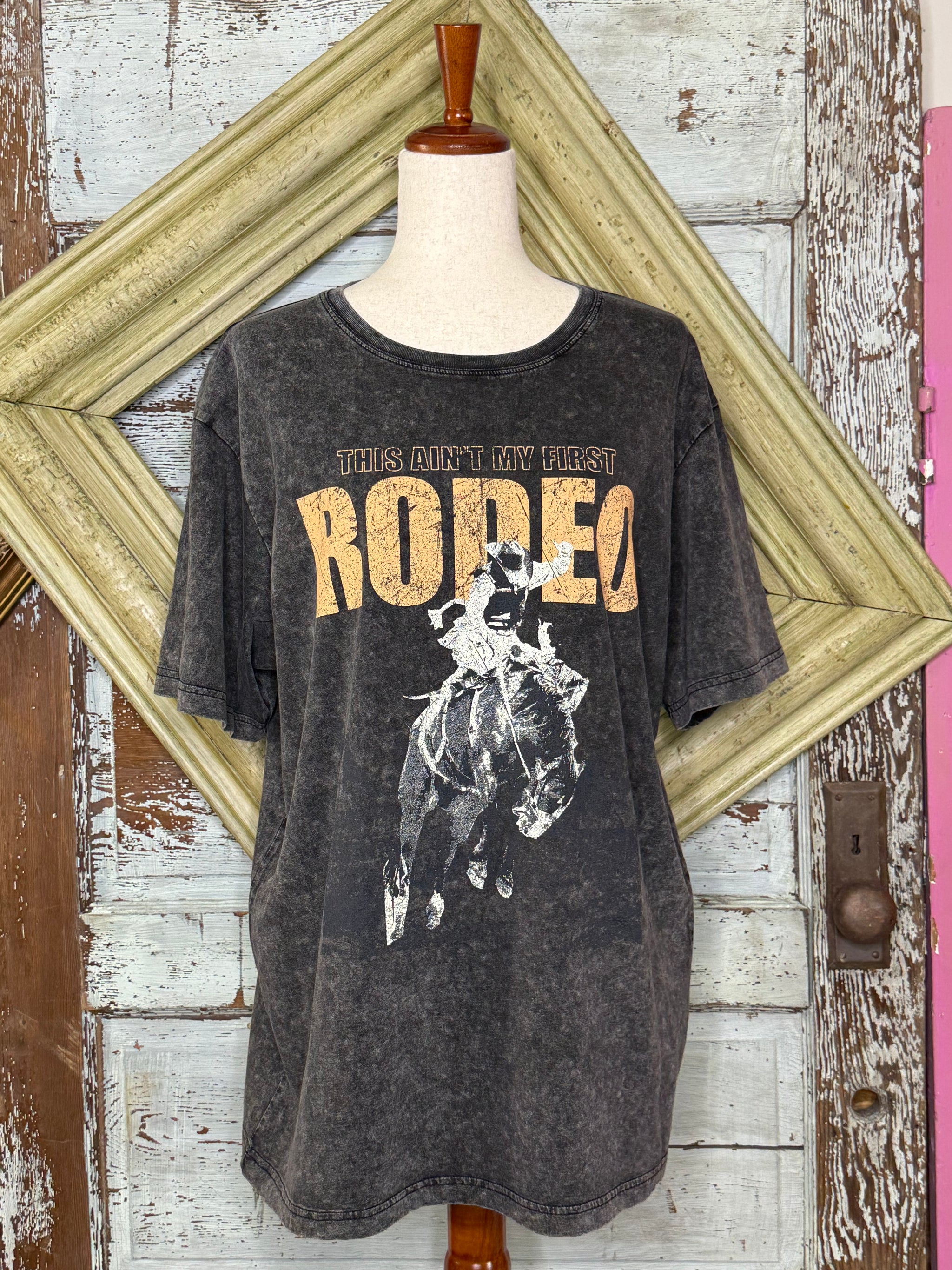 Ain't My First Rodeo Cowboy tee – Felecia Bella