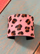 Animal print cuff bracelet