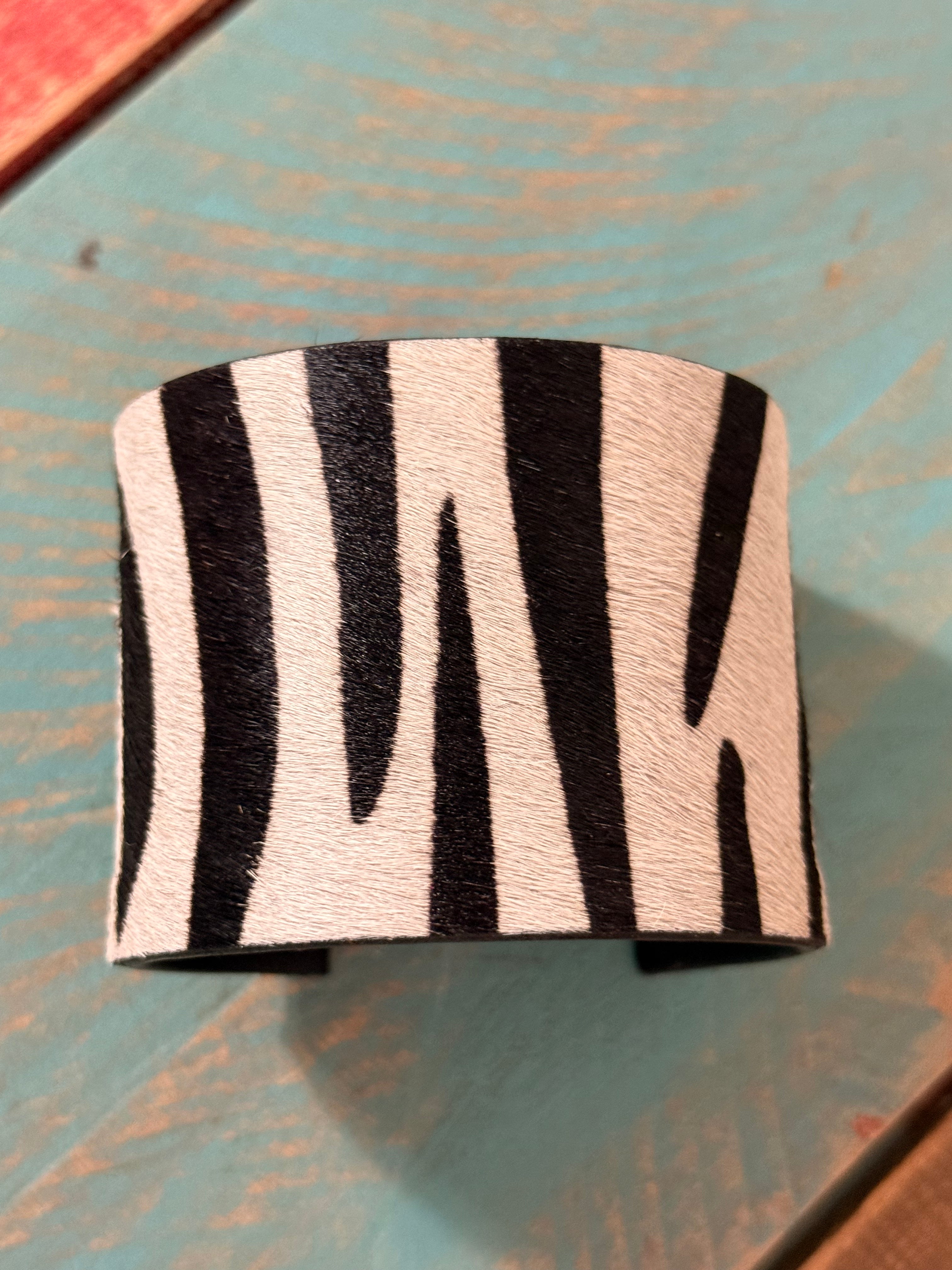 Animal print cuff bracelet