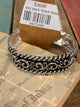SIlver  and black Strech Bracelet