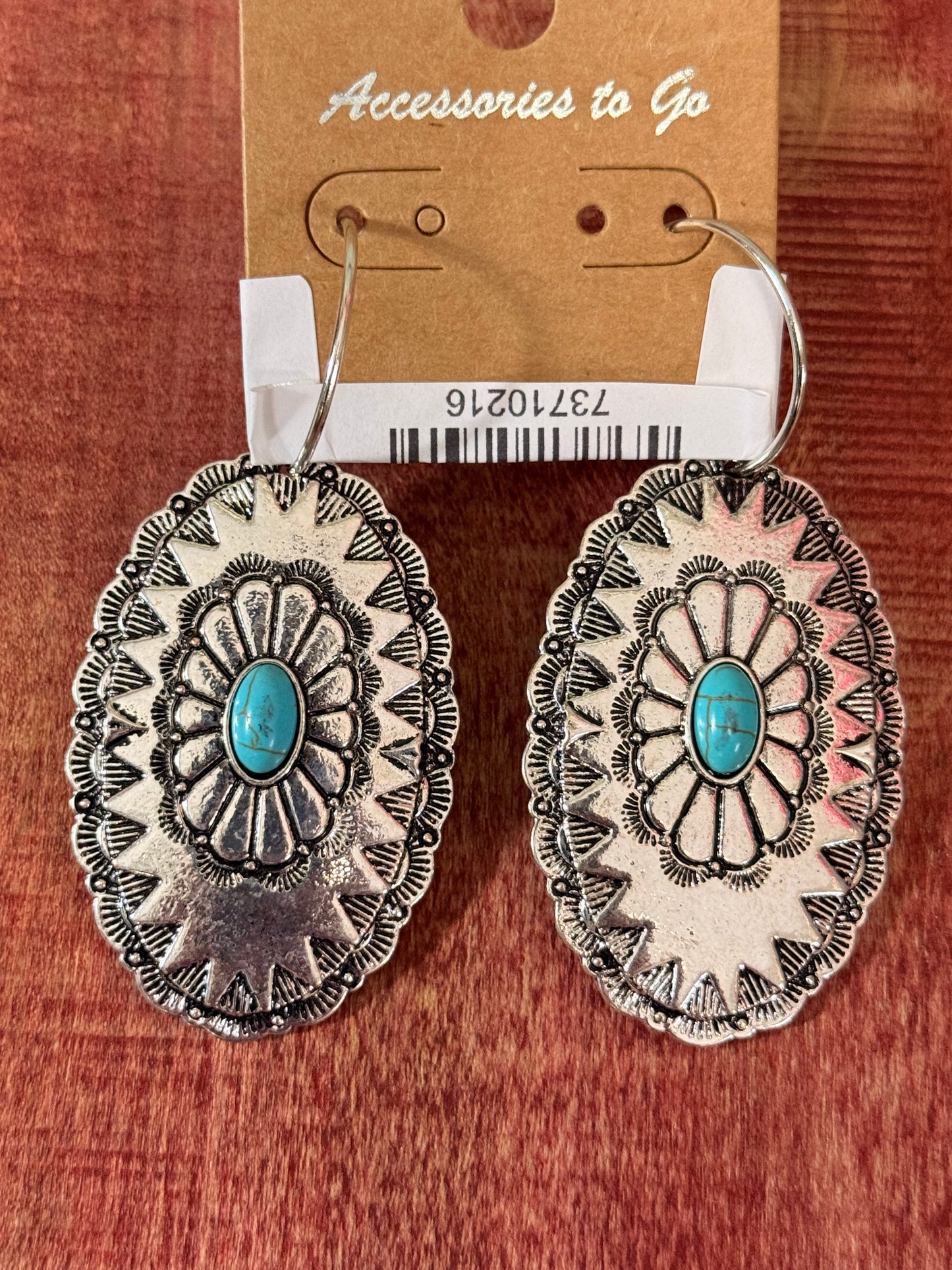Silver Turq Shield Necklace