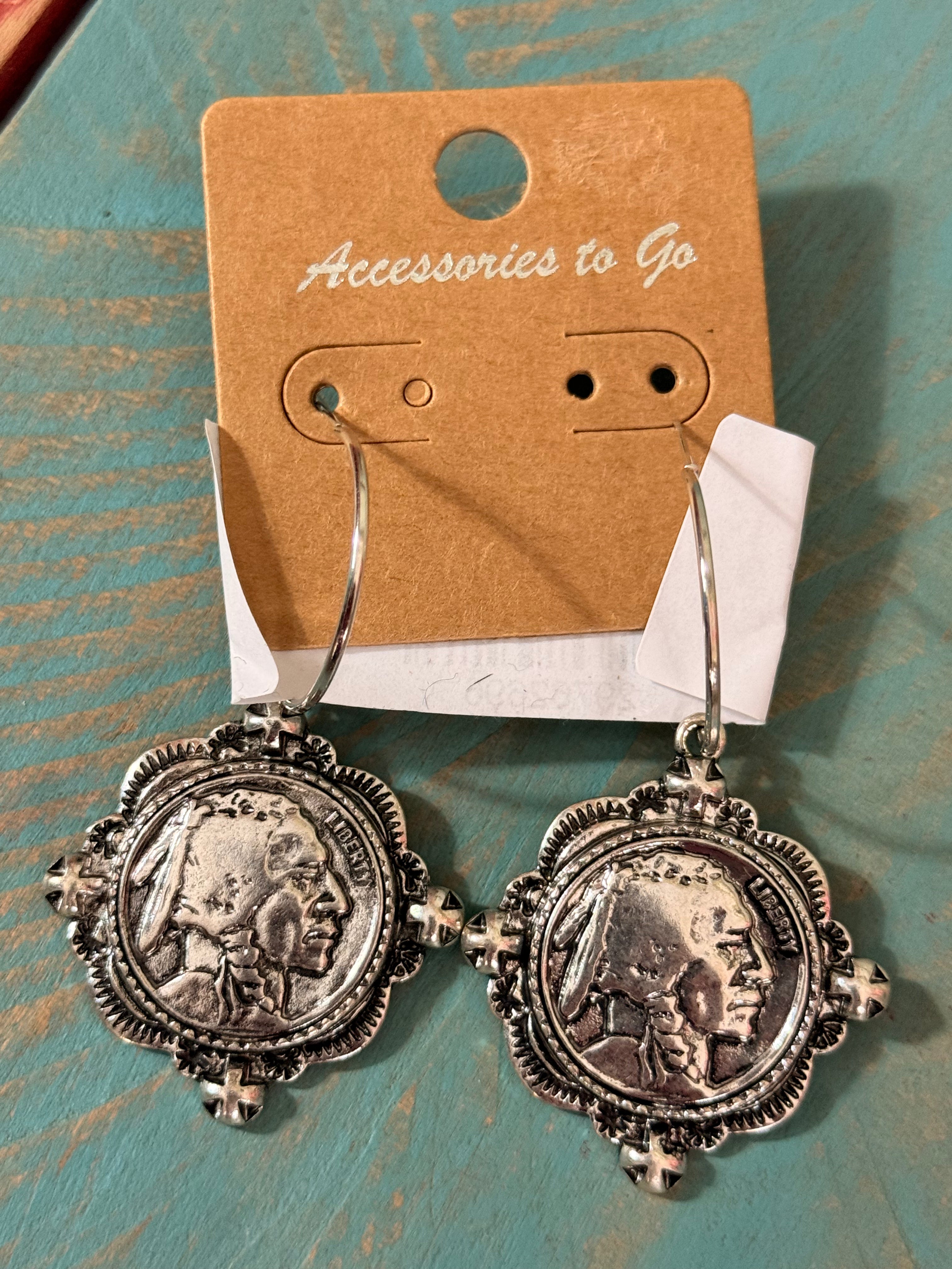 Indian Coin Earrings