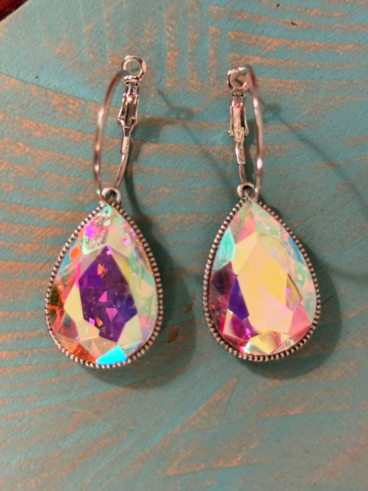 Crystal Tear Drop Earrings