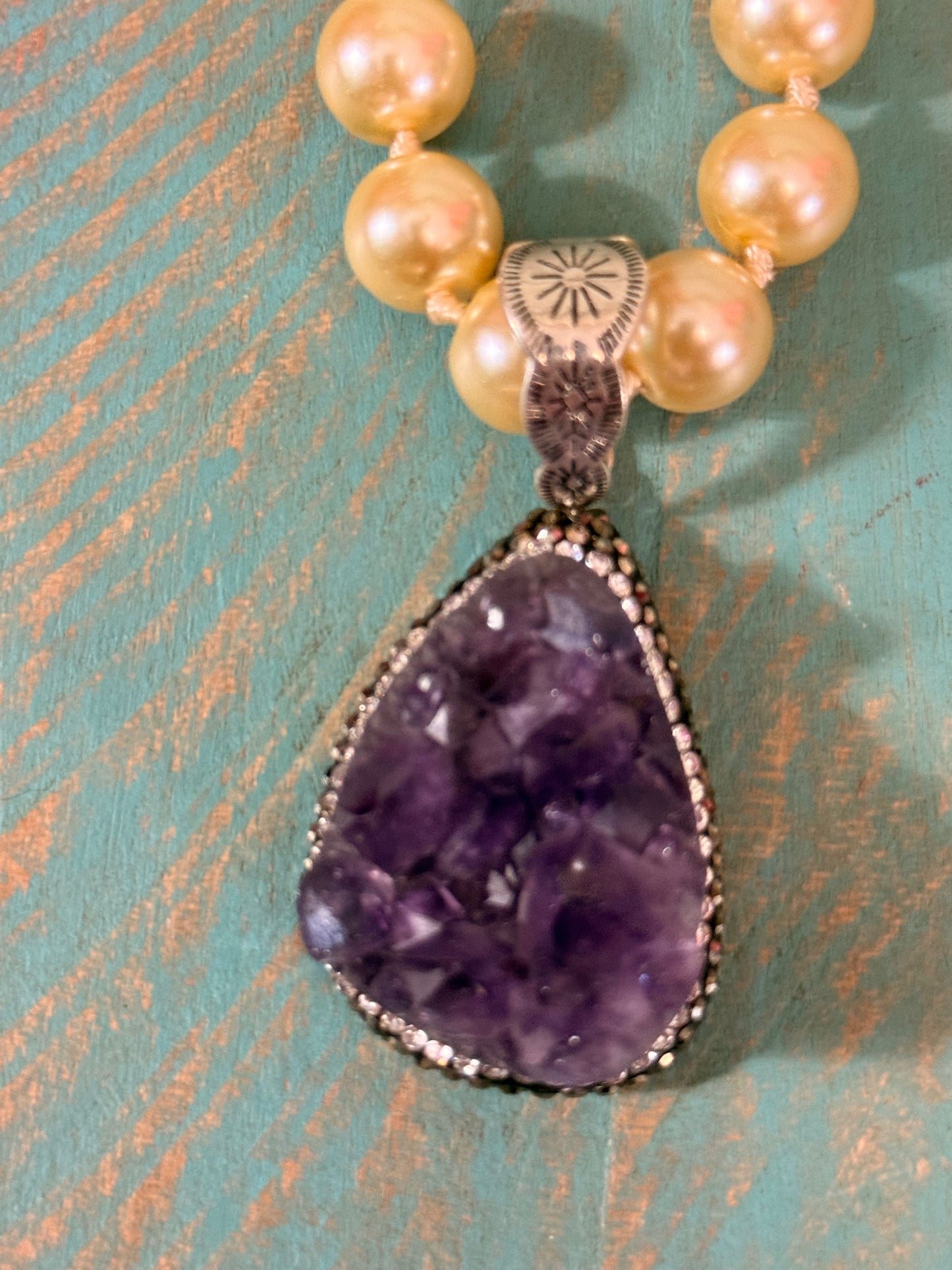 Pearl Amethyst Necklace