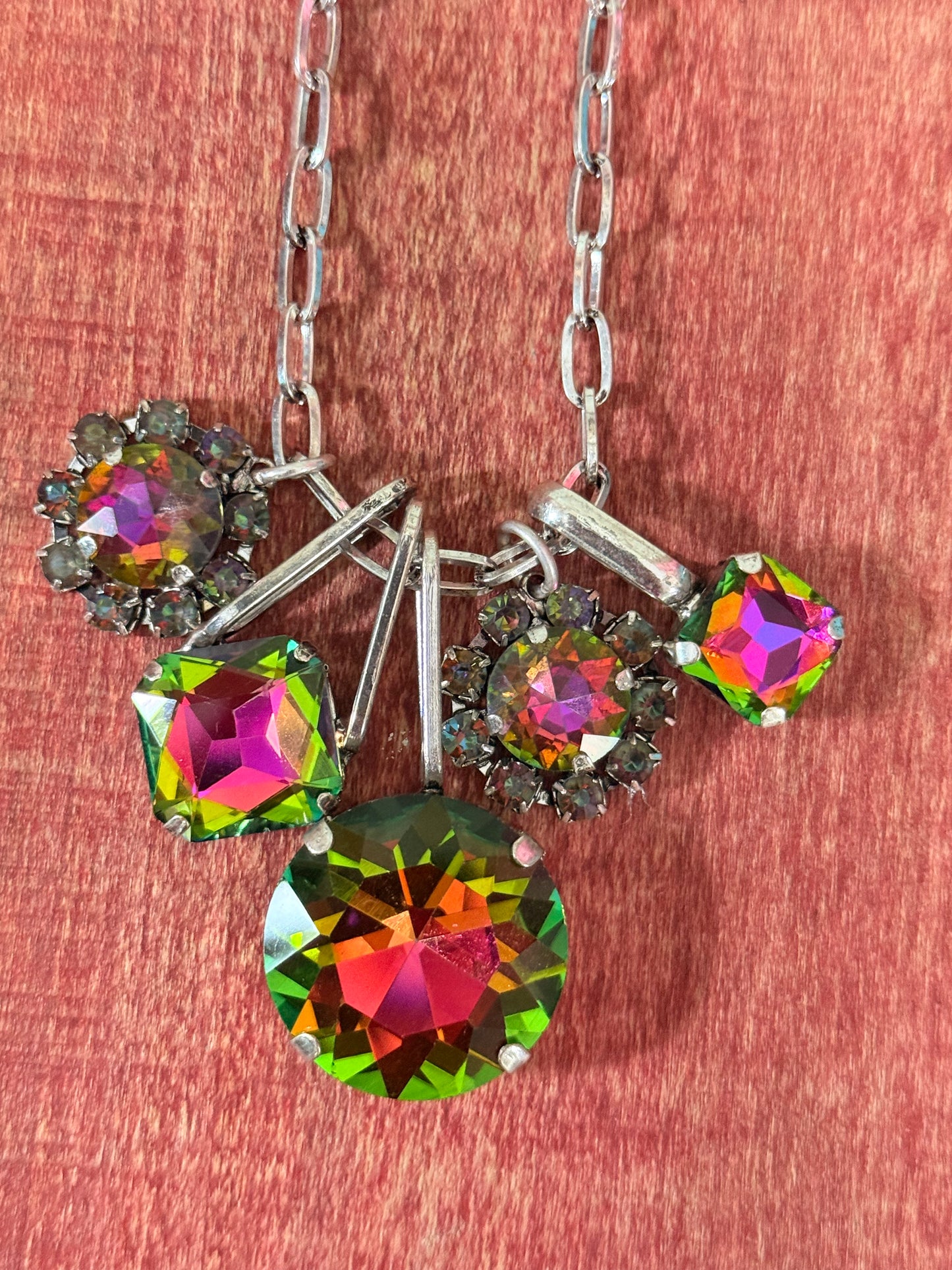 multicolor charm necklace