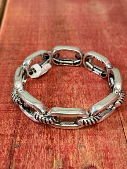 Silver Chain Link Bracelet