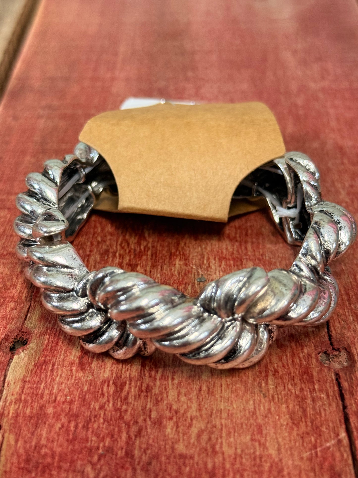 Silver twisted rope Bracelet