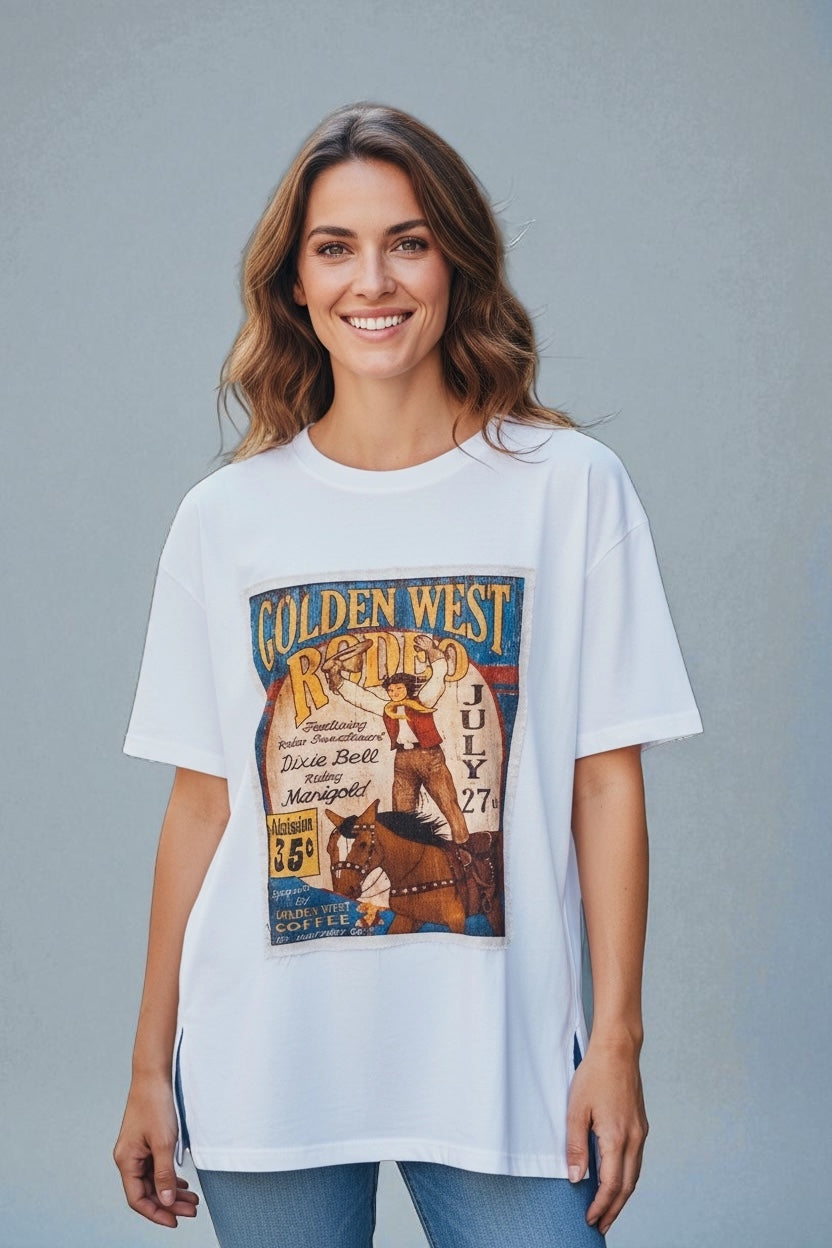 I Love Linen Golden West Tee