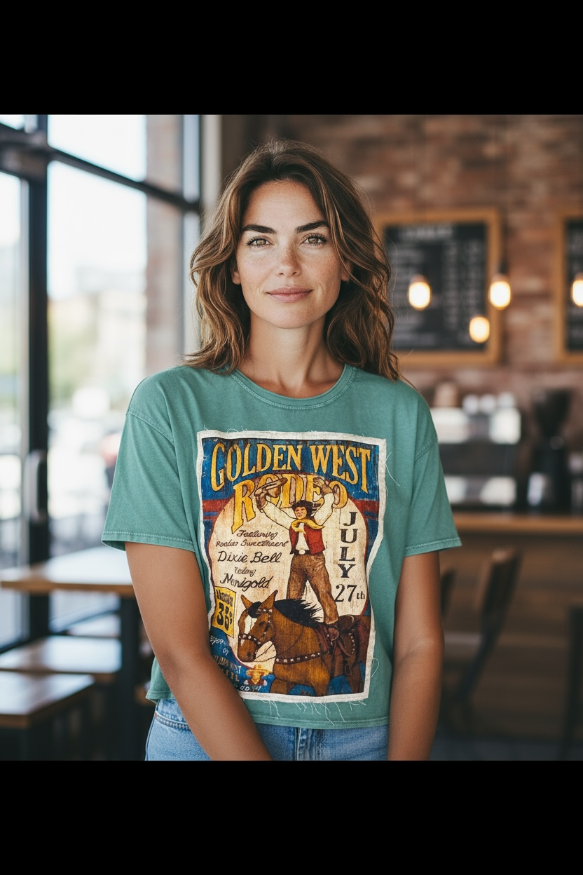 I Love Linen Golden West Tee