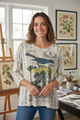 Paper Lace Tea Dye Bird Tee