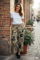 Paper Lace Plaid Mix Patchwork Pants