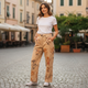 Paper Lace Tea Dyed Angel Patchwork Pant
