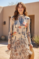 To The Way Western Cactus Sheer Shirt