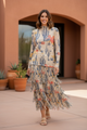 To The Way Fring Aztec Skirt