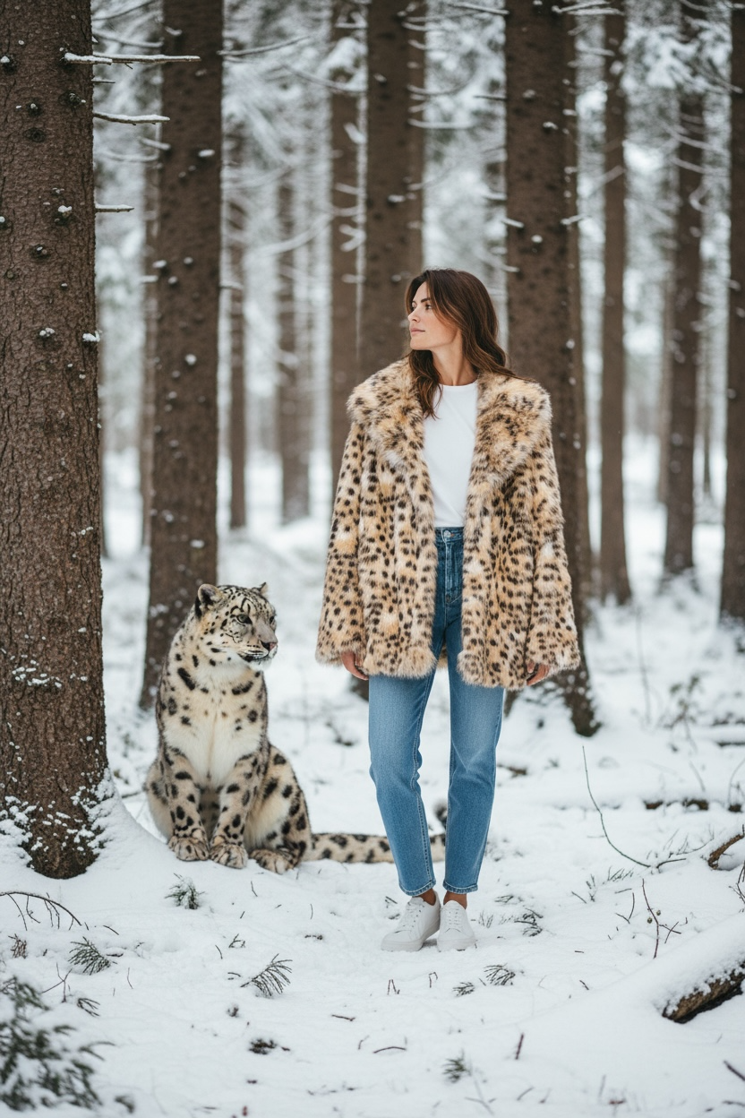 To The Way Faux Fur Jacket