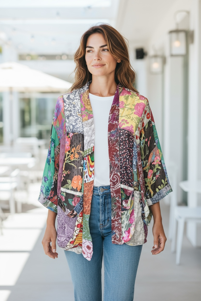 Western Kimono Overdyed Mix n Match Patches