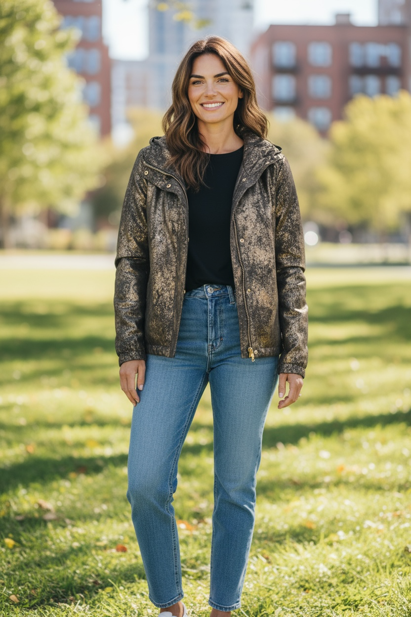 Made In Italy Gold/Black Jacket