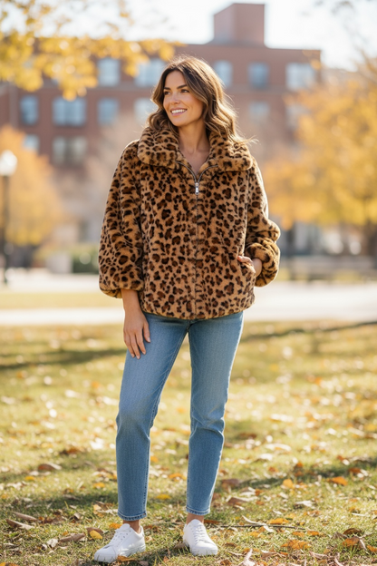 Made In Italy leopard coat