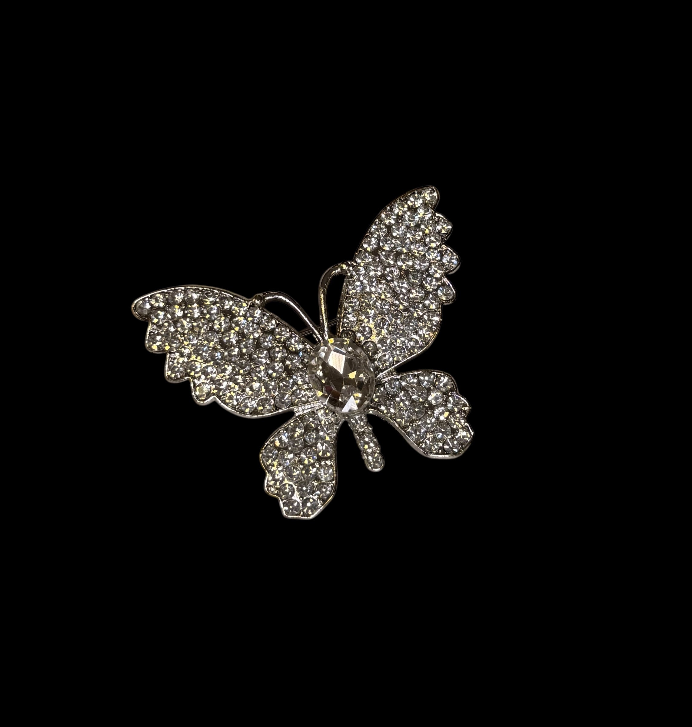 Butterfly Small Crystal Brooch