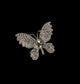 Butterfly Small Crystal Brooch