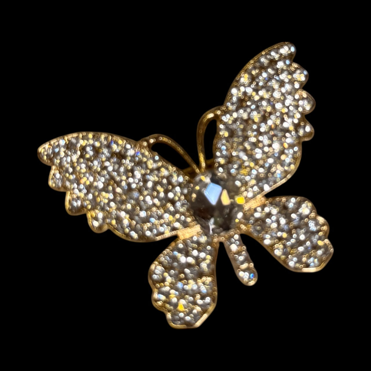 Butterfly Small Crystal Brooch