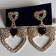 Heart and Bows Crystal Earrings