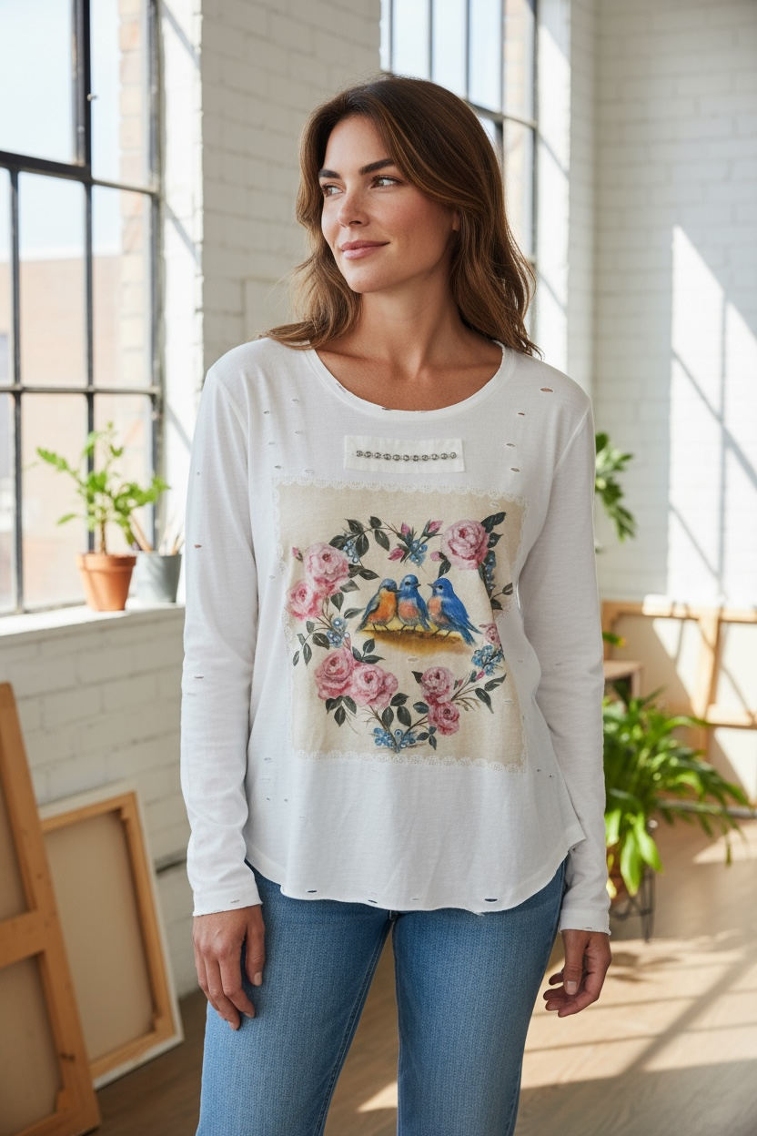 A Rare Bird Three Bird Graphic Tee