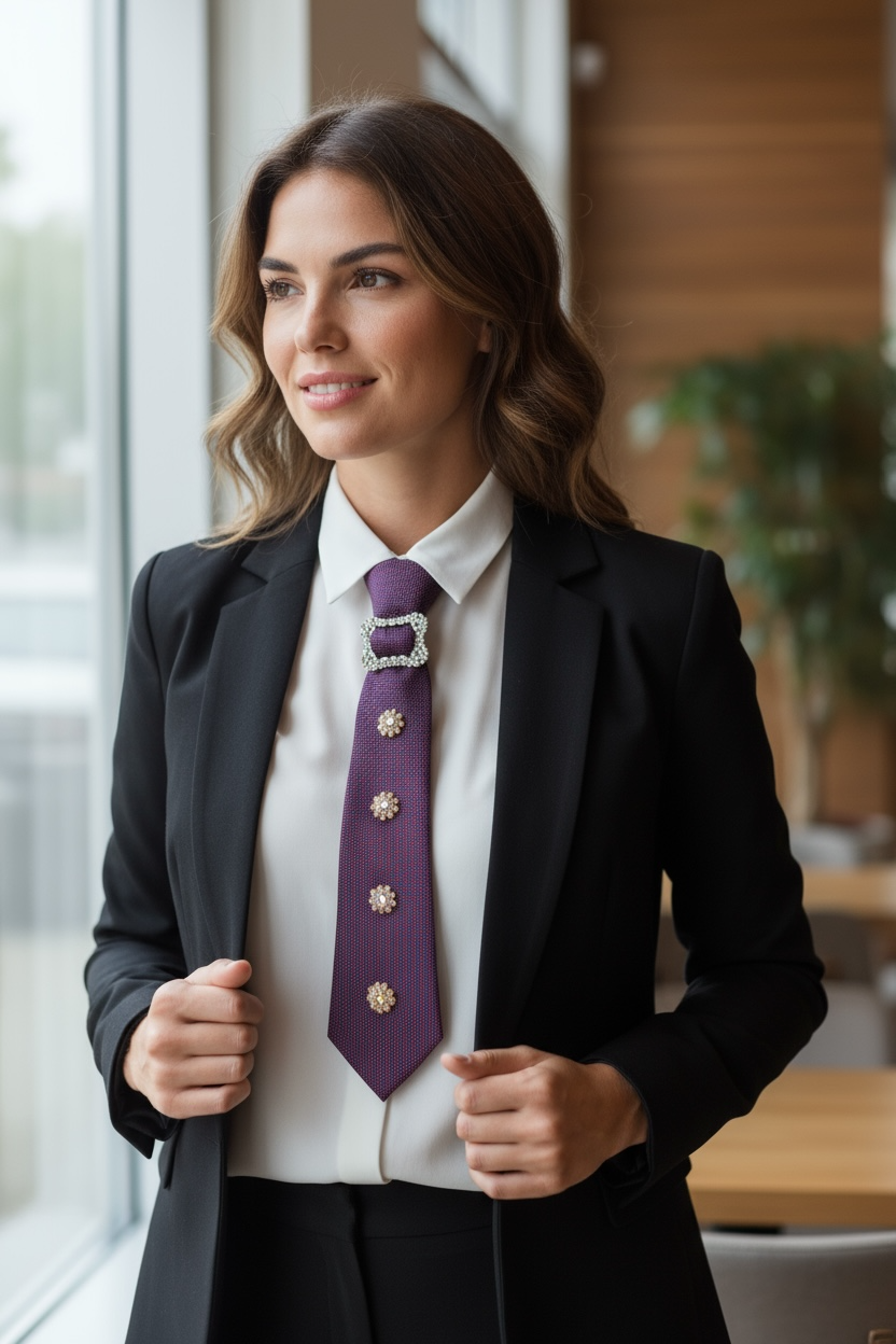 A Rare Bird Purple Tie