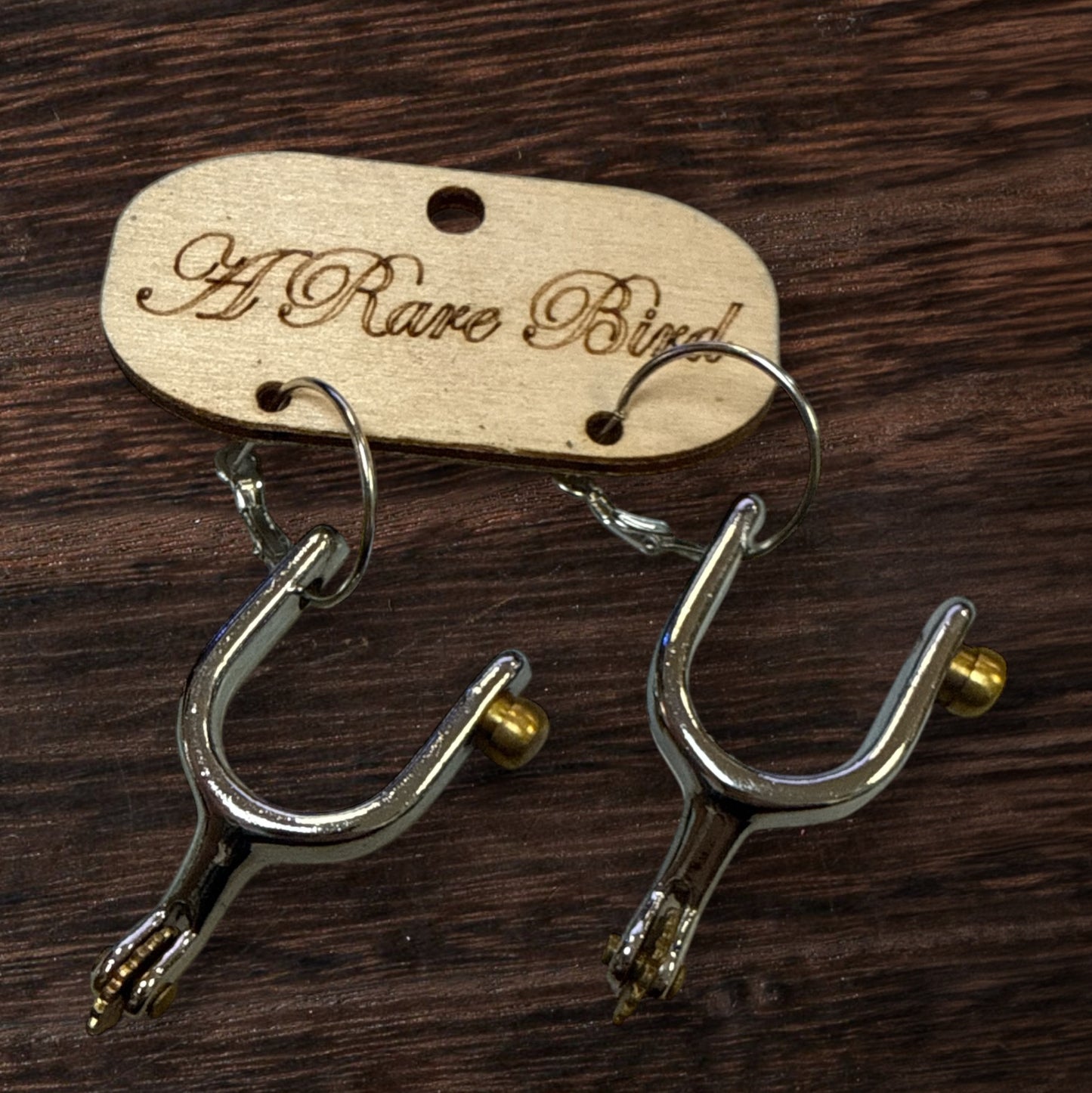 A Rare Bird Spurs Earings